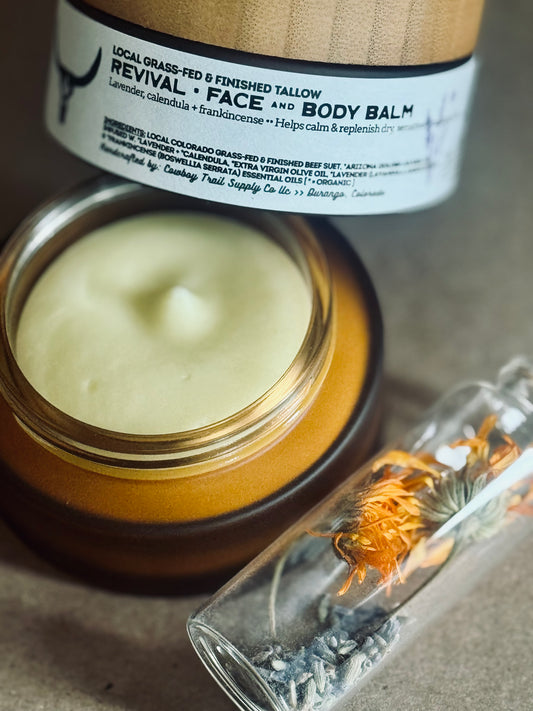 REVIVAL •• Face & Body Tallow Balm | Lavender + Calendula