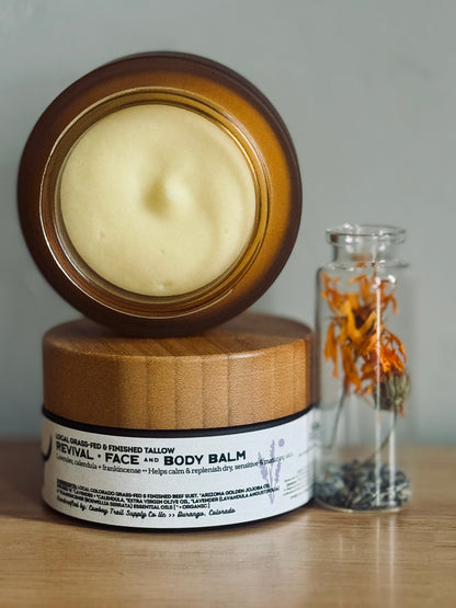 REVIVAL •• Face & Body Tallow Balm | Lavender + Calendula