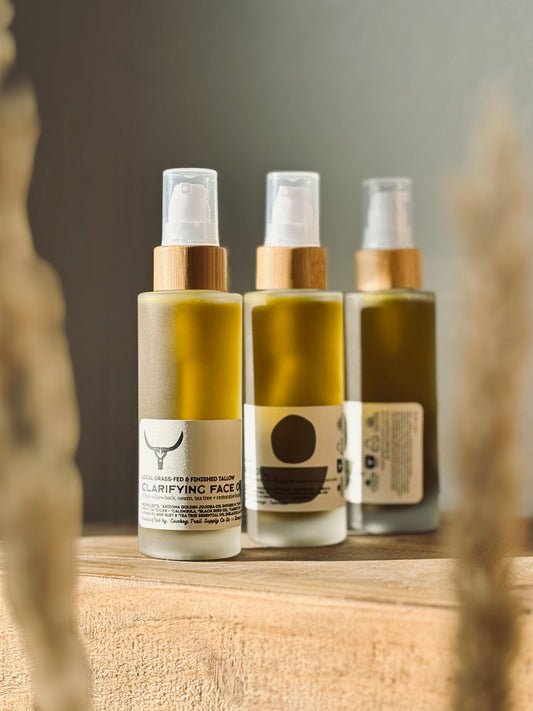 Clarifying Facial Tallow Oil •• Supports Clear & Balanced Skin